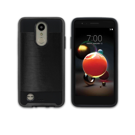 LG K8/K9 Metal Brush Case Black 