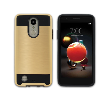 LG K8/K9 Metal Brush Case Gold