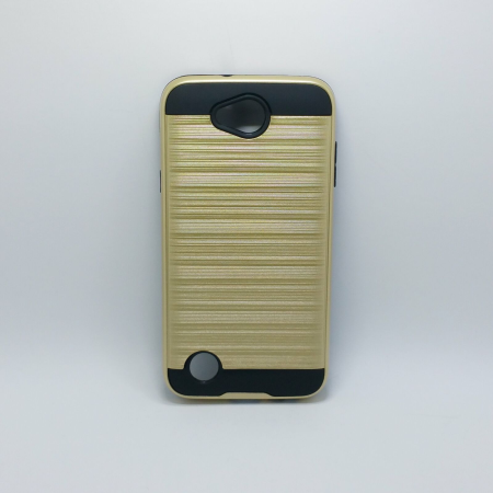 LG XPOWER3 Metal Brush Case Gold