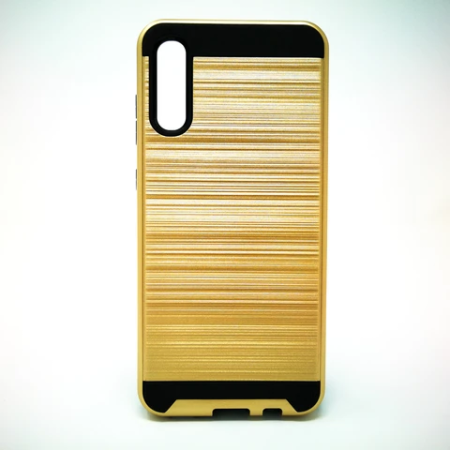 Samsung Galaxy A70 Metal Brush Case Gold