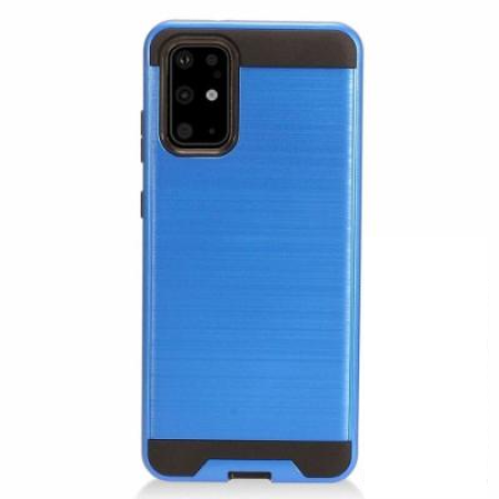 Samsung Galaxy A71 Metal Brush Case Hot Blue