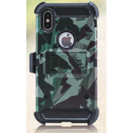 Samsung Galaxy S10e Holster Belt Clip Super Combo Hybrid Kickstand Case Camouflage